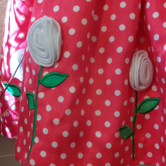 American Princess Pink Polka Dot dress - Picture 3 of 4